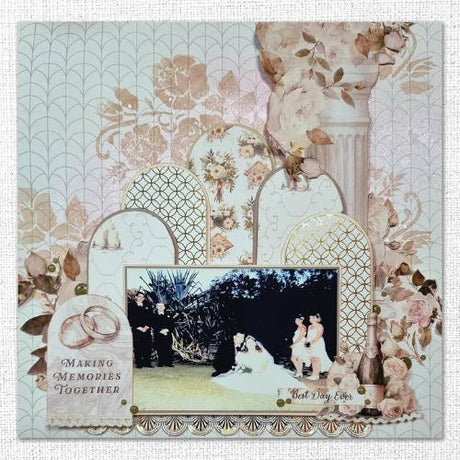 Paper Rose Studio Wedding Joy Gold Foil 6x6 Paper Collection 34530