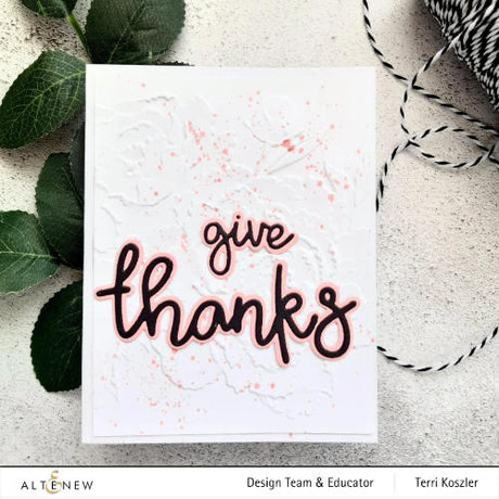 Altenew Frilly Peonies 3D Embossing Folder