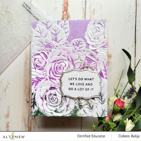Altenew Pink Perfection Camellia 3D Embossing Folder