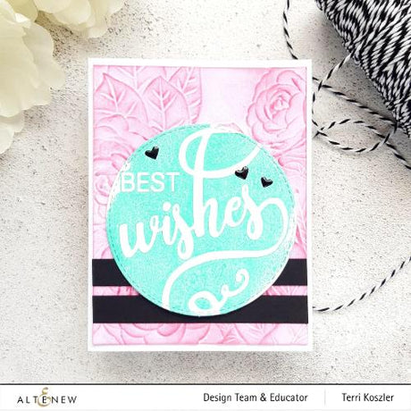 Altenew Pink Perfection Camellia 3D Embossing Folder