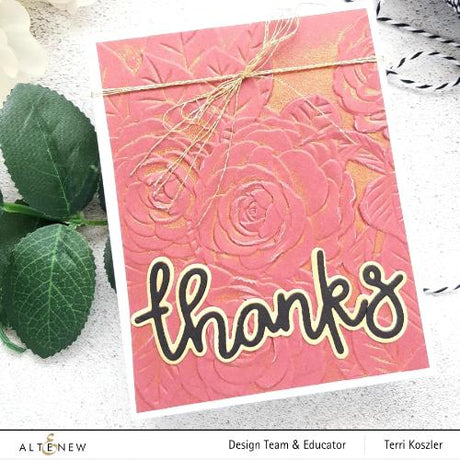 Altenew Pink Perfection Camellia 3D Embossing Folder