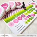 Altenew Round Ink Pads & Blending Brushes Label Set - Whispering Woodland, Bubblegum Dreams