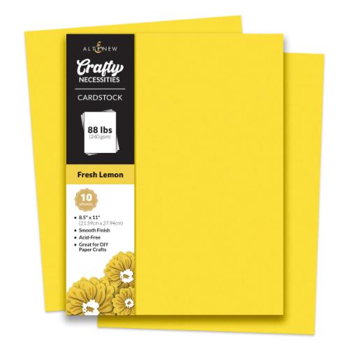 Altenew Fresh Lemon Cardstock (10 sheets/set)