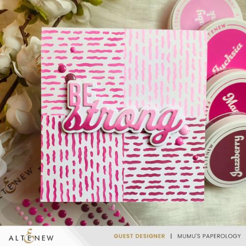 Altenew Squiggly Lines Background Stencil