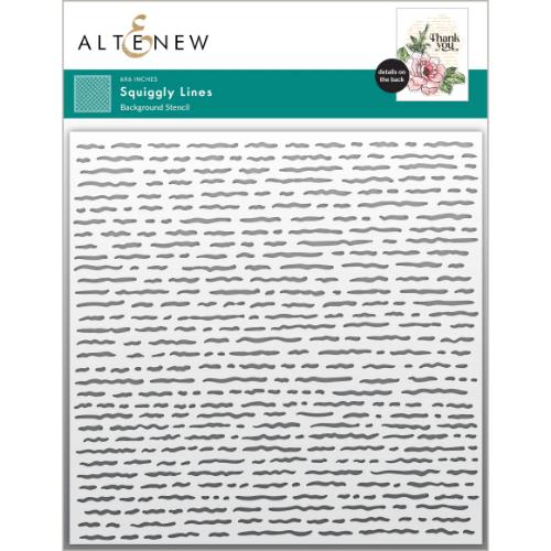 Altenew Squiggly Lines Background Stencil