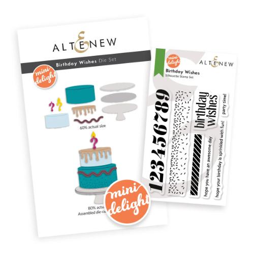 Altenew Mini Delight: Birthday Wishes Stamp & Die Set