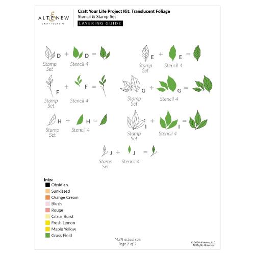 Altenew Craft Your Life Project Kit: Translucent Foliage