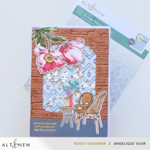 Altenew Heritage Chevron Weaves Stencil