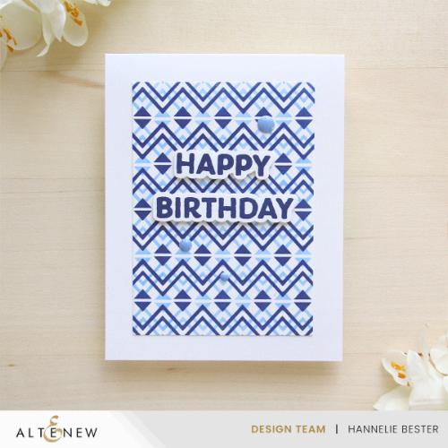 Altenew Heritage Chevron Weaves Stencil
