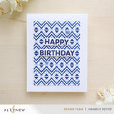 Altenew Heritage Chevron Weaves Stencil