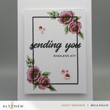 Altenew Cornered Blooms Stamp Set