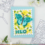 Waffle Flower Crafts Overlapping Alpha Stamp Set