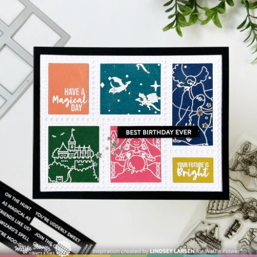 Waffle Flower Craft Open Book Sentiments Stamp Set