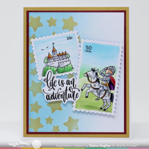 Waffle Flower Craft Open Book Sentiments Stamp Set