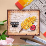 Waffle Flower Craft Feather Pen Die-n-stencil