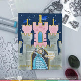 Waffle Flower Craft Castle Die-n-stencil