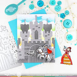 Waffle Flower Craft Castle Die-n-stencil