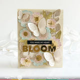 Waffle Flower Crafts Butterfly Blossom Texture Die