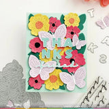 Waffle Flower Crafts Butterfly Blossom Texture Die