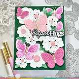 Waffle Flower Crafts Butterfly Blossom Coloring Stencil