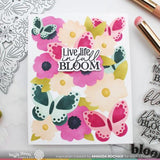 Waffle Flower Crafts Butterfly Blossom Coloring Stencil