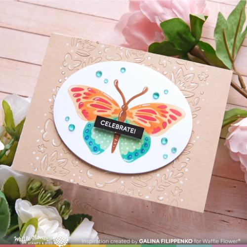 Waffle Flower Crafts Crocus Flutter Die