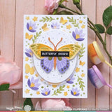 Waffle Flower Crafts Crocus Flutter Stencil