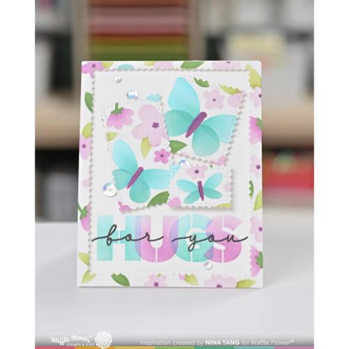 Waffle Flower Crafts Mod Blossom Stencil