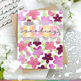 Waffle Flower Crafts Mod Blossom Stencil