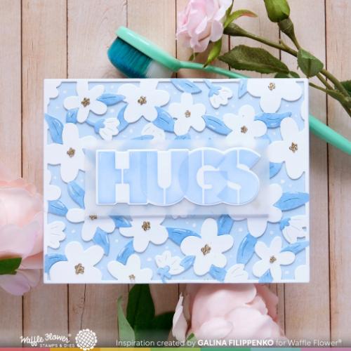 Waffle Flower Crafts Mod Blossom Stencil