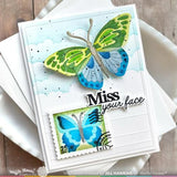 Waffle Flower Crafts Butterfly Focal Stencil