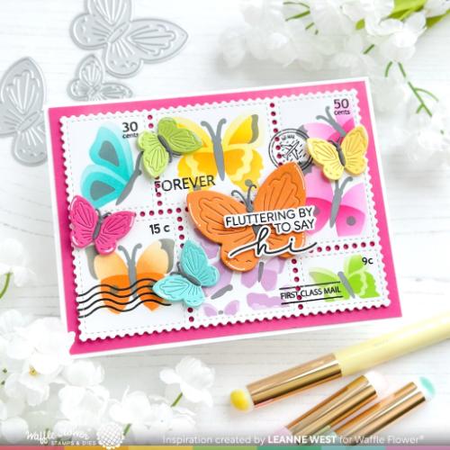 Waffle Flower Crafts Butterfly Blossom Die