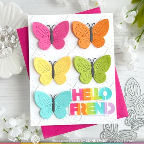 Waffle Flower Crafts Butterfly Blossom Die