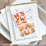 Waffle Flower Crafts Overlapping Paper Hugs Die-n-stencil