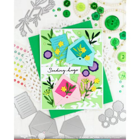 Waffle Flower Crafts Postage Collage Mini Seals Die