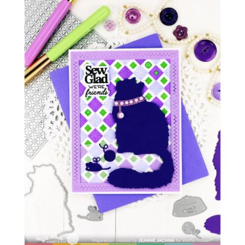 Waffle Flower Crafts Cat Silhouette Die
