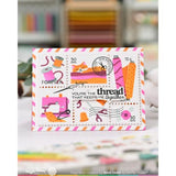 Waffle Flower Crafts Postage Collage Sew Fun Stamp Set