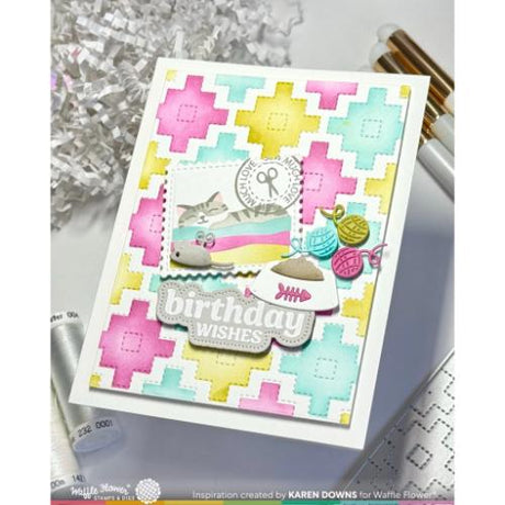Waffle Flower Crafts Fabric Lover Die-n-stencil