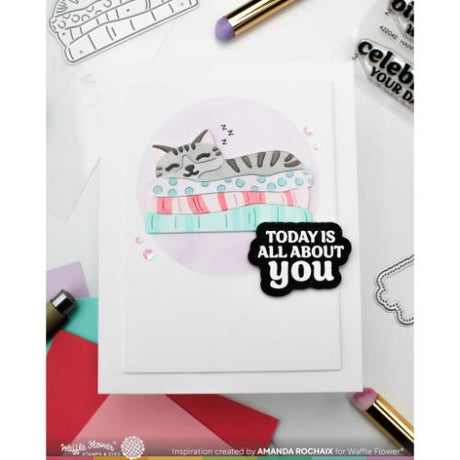 Waffle Flower Crafts Happy Birthday Stamp Set