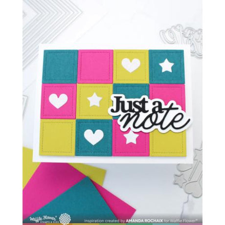 Waffle Flower Crafts Nesting Piercing Squares Die