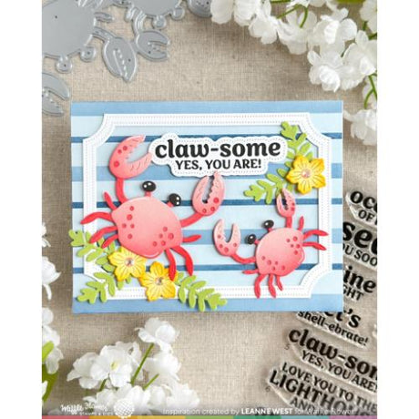 Waffle Flower Crafts Nesting Piercing Ticket Frames Die