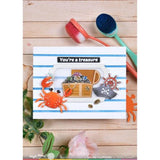 Waffle Flower Crafts Treasure Hunt Sentiments Stamp Set