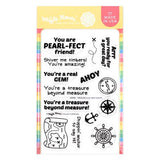 Waffle Flower Crafts Treasure Hunt Sentiments Stamp Set