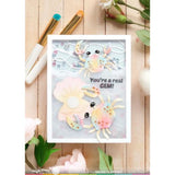 Waffle Flower Crafts Seashell Frame Coloring Stencil