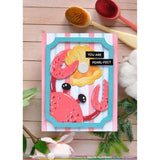 Waffle Flower Crafts Seashell Frame Coloring Stencil