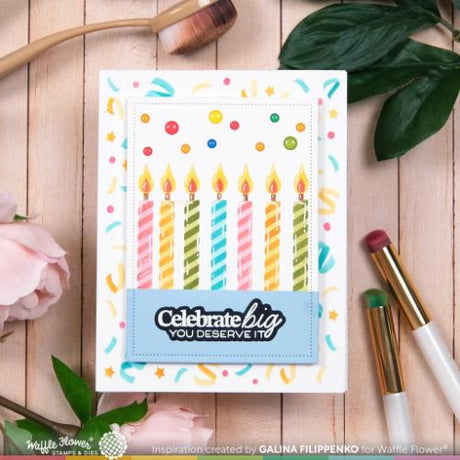 Waffle Flower Crafts Sweet Birthday Sentiments Combo