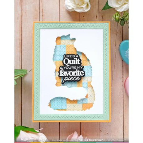 Waffle Flower Crafts Quilted Hug Sentiments Combo