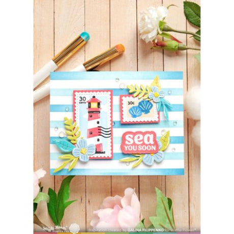Waffle Flower Crafts Coastal Greetings Combo