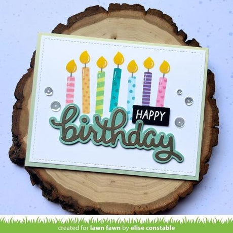 Lawn fawn LF3814 - Lawn Cuts - Scripty Birthday Outline
Add-On Die