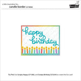 Lawn fawn LF3806 - Lawn Cuts - Candle Border Dies